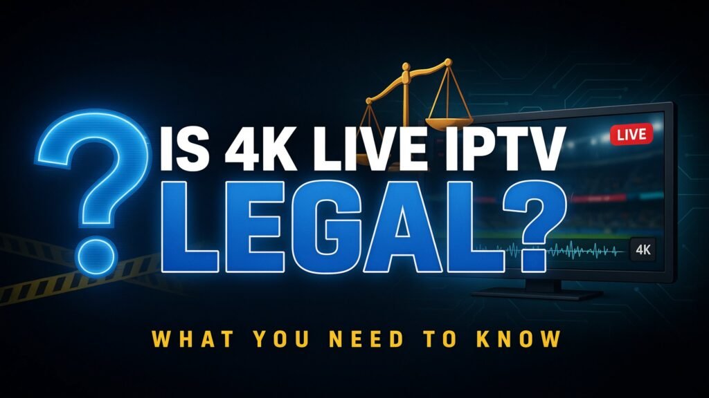 Legal and secure 4K LIVE IPTV viewing on a smart television