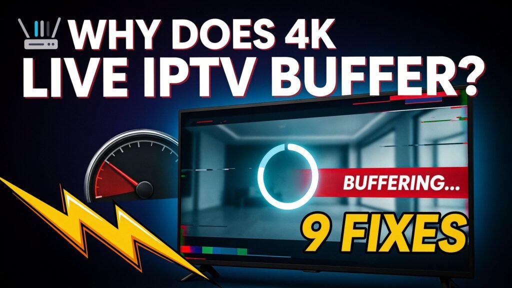 Fixing buffering on a 4K LIVE IPTV television stream